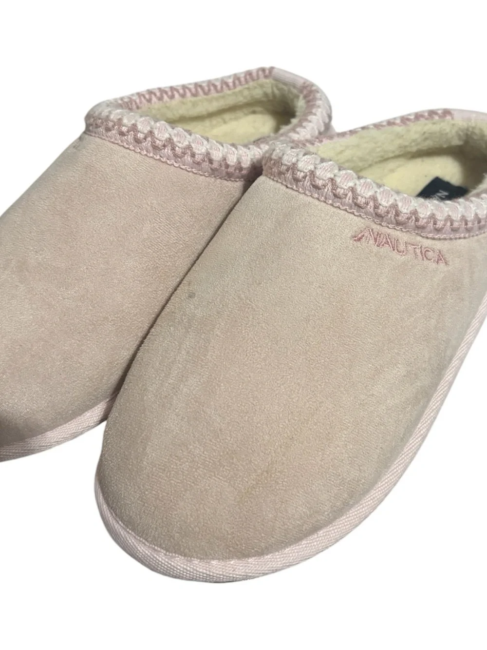 Nautica Kids Slip-On Slippers in Pale Pink